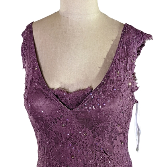 Montage By Mon Cheri Mermaid Embellished Gown  Sz 12  NWOT